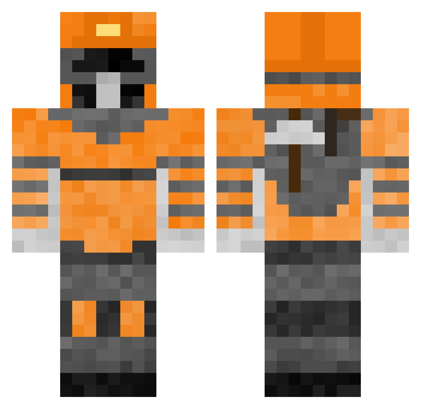 dyLOLn Minecraft skin, front and back view
