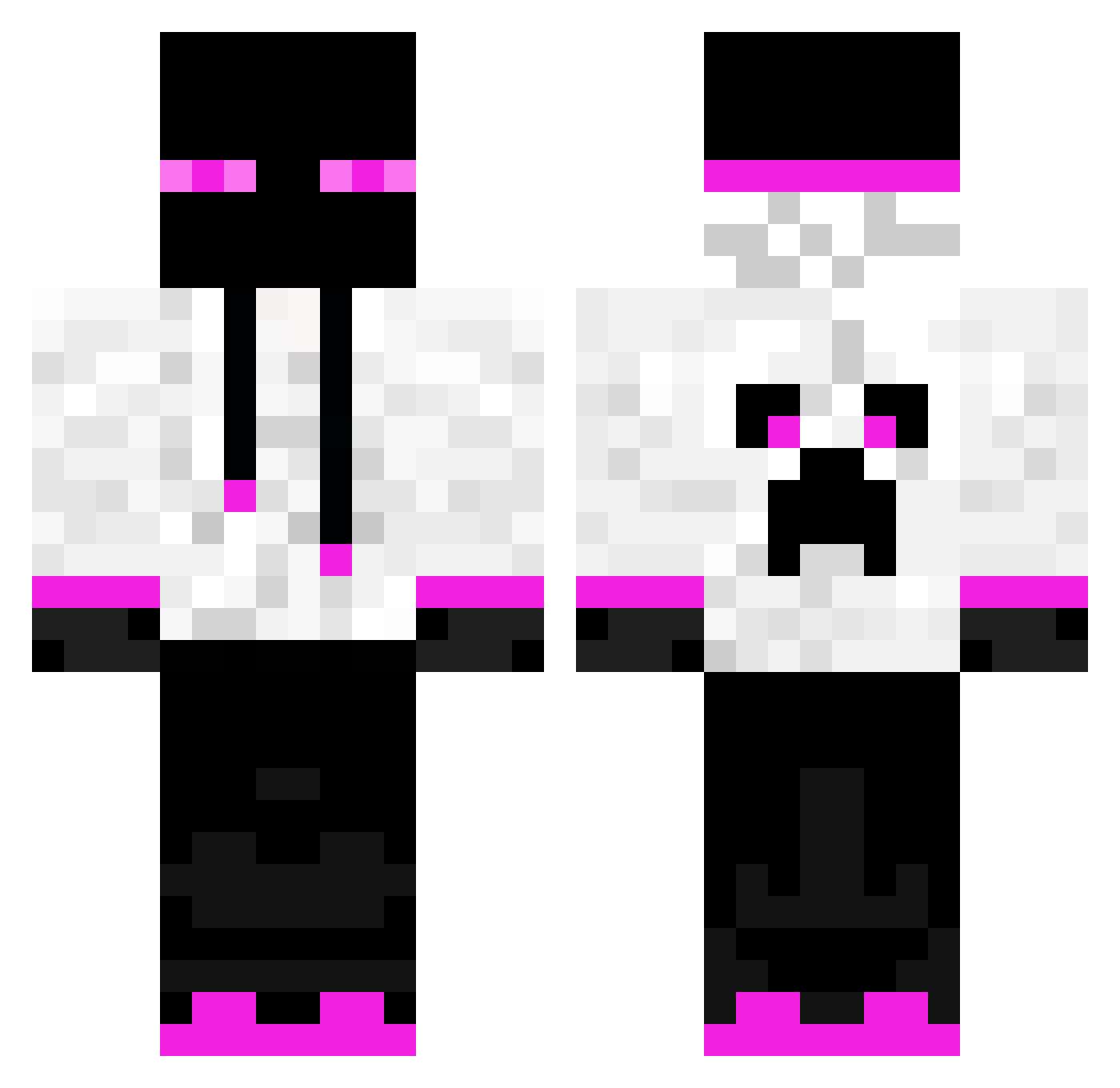 VenomousRex29 Minecraft skin, front and back view