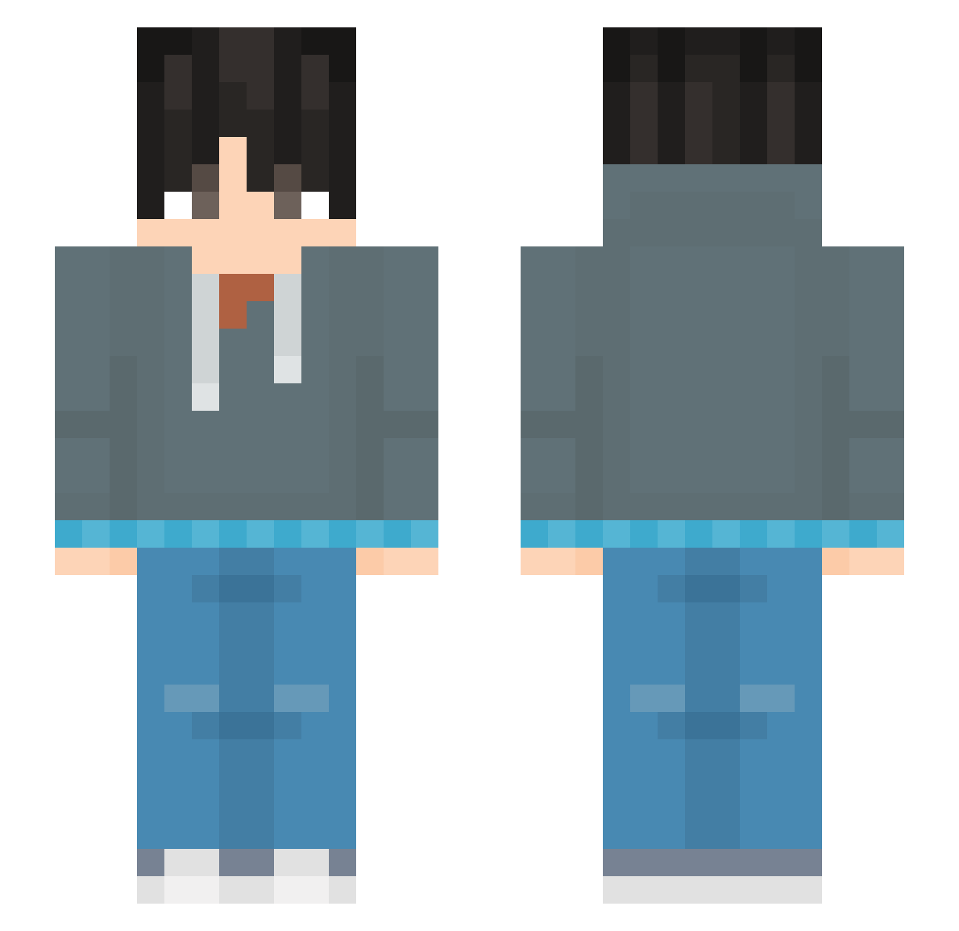threshgonefresh Minecraft skin, front and back view