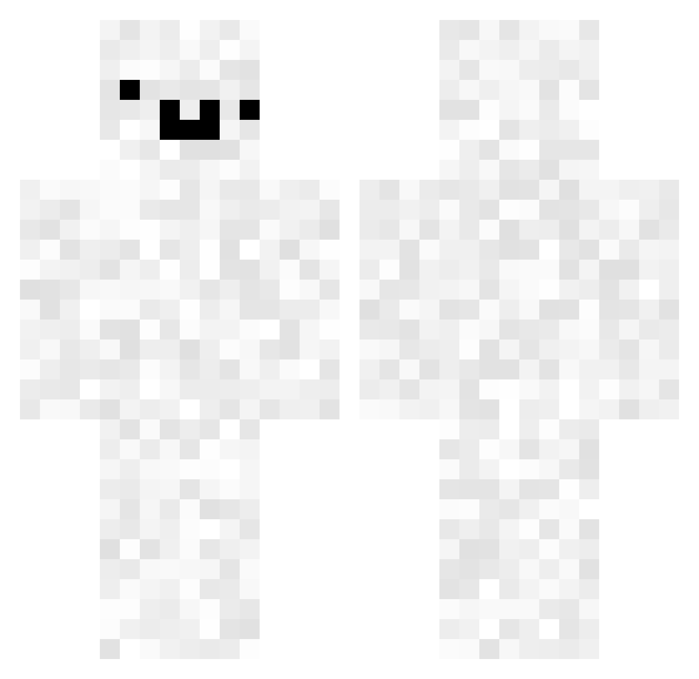 _Caddy_ Minecraft skin, front and back view