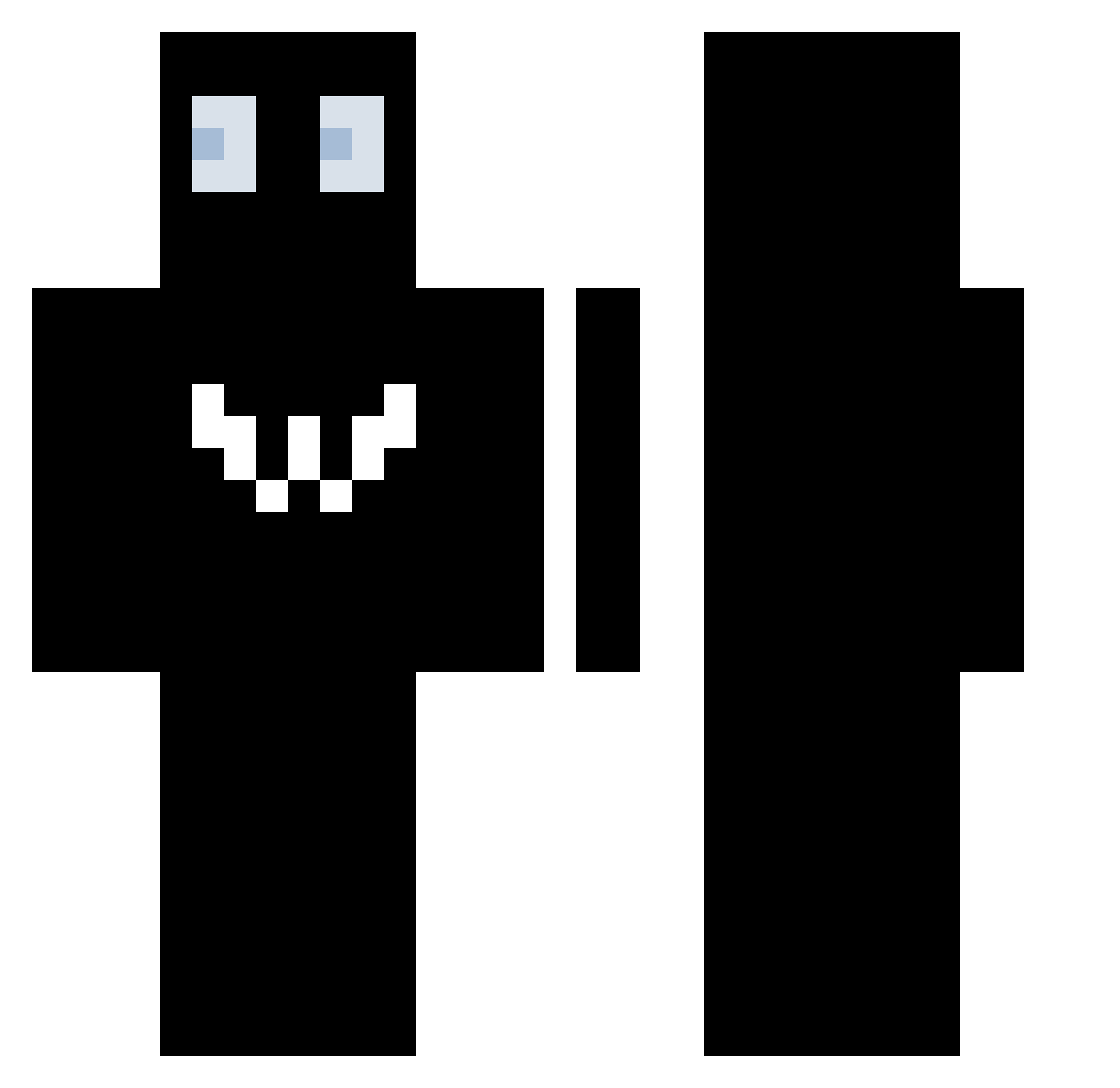 SnorlyPoop Minecraft skin, front and back view