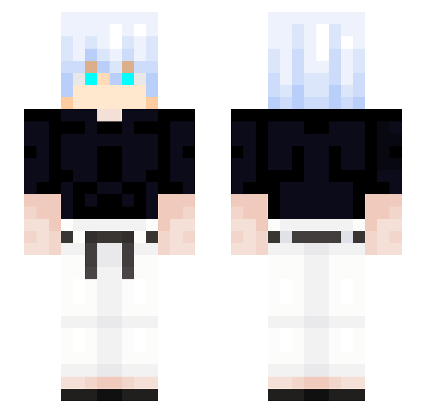 95gary Minecraft skin, front and back view