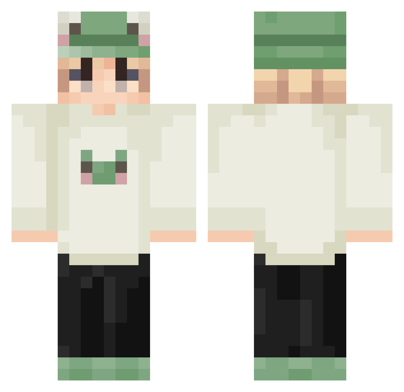 scottishhalo Minecraft skin, front and back view