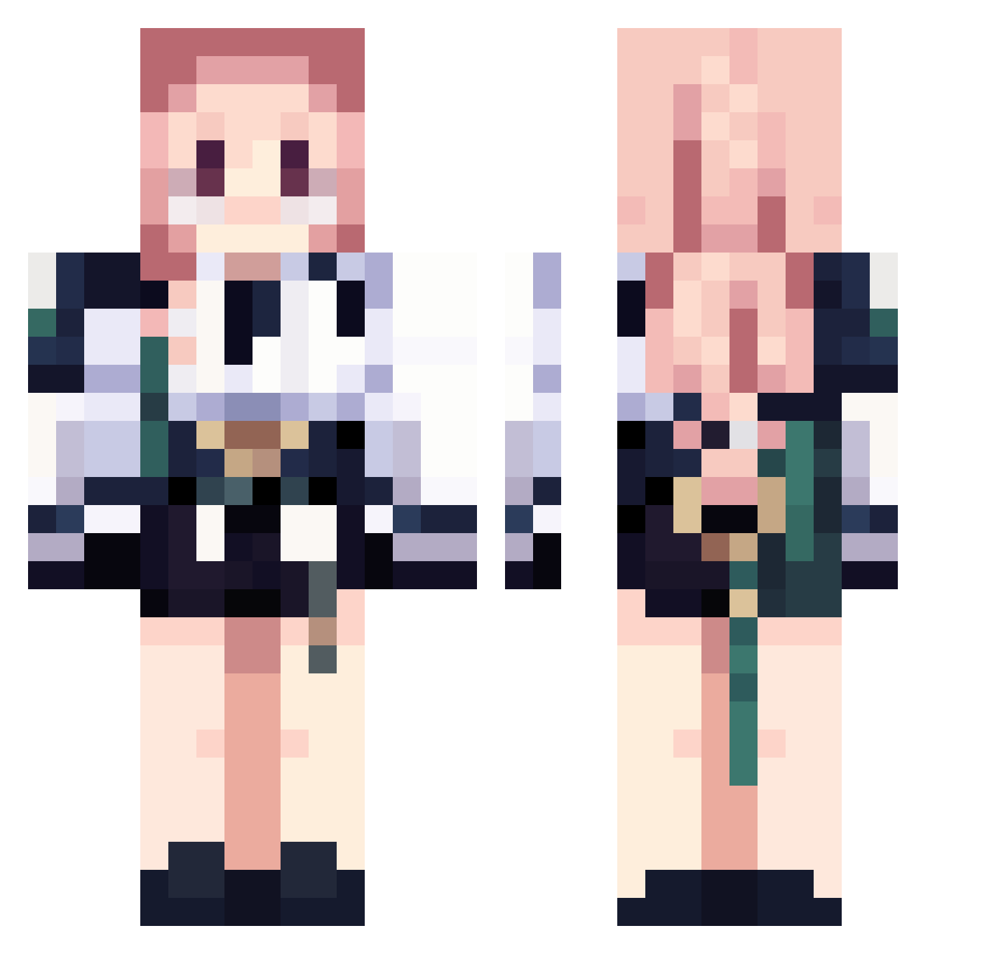 ratsyaj Minecraft skin, front and back view