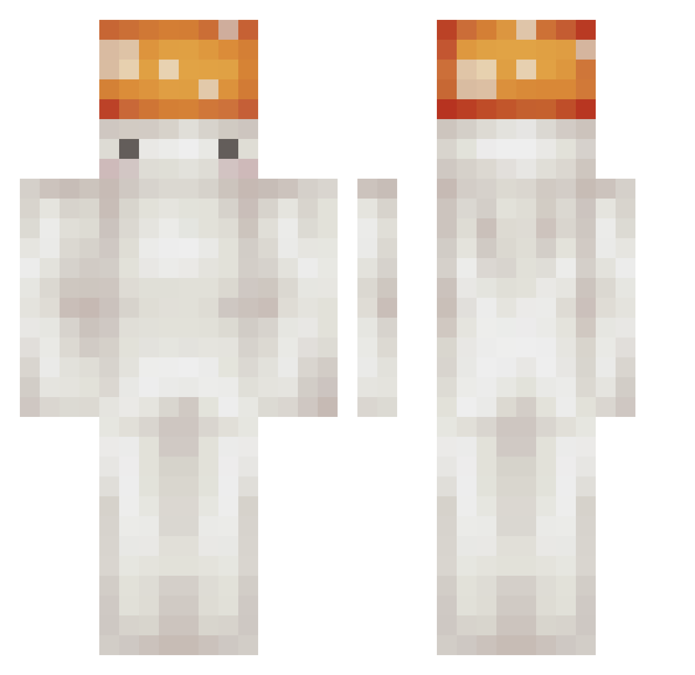 PerueckeFan5220 Minecraft skin, front and back view