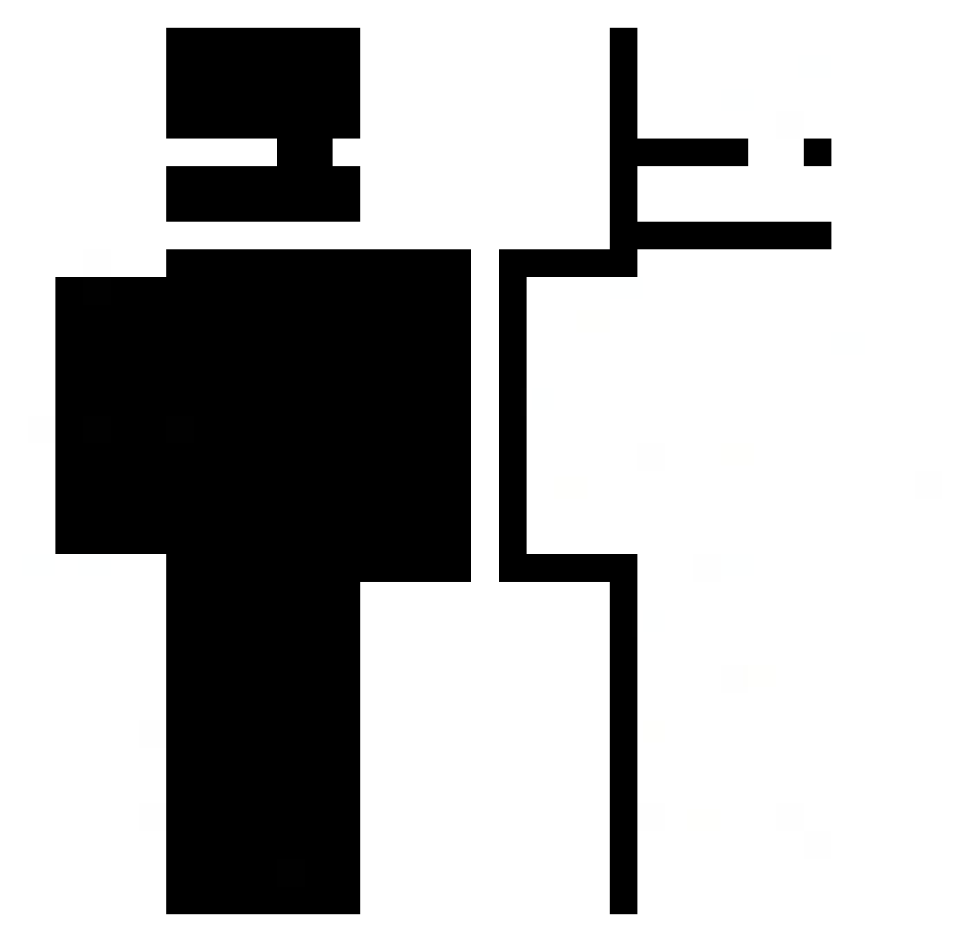 TaroParu Minecraft skin, front and back view
