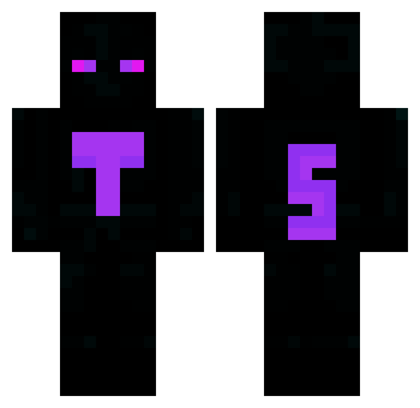 Soared Minecraft skin, front and back view