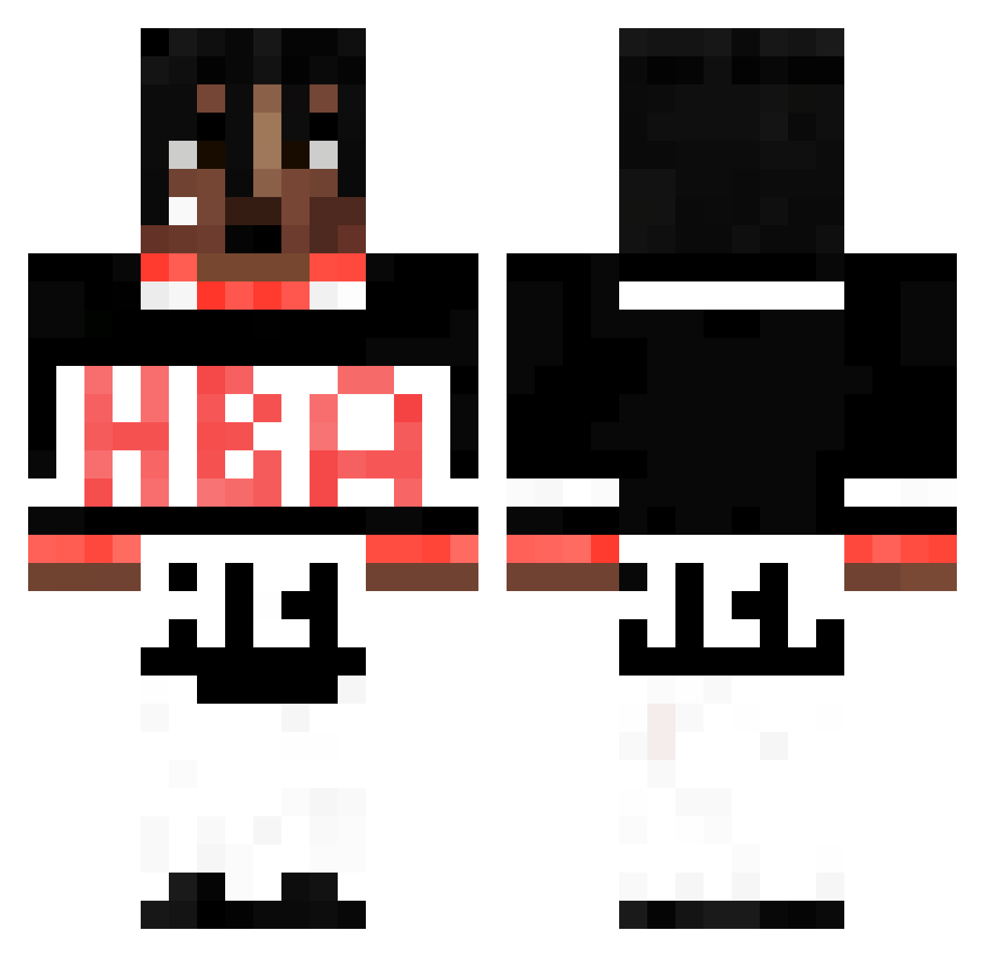 young_ksawerson Minecraft skin, front and back view