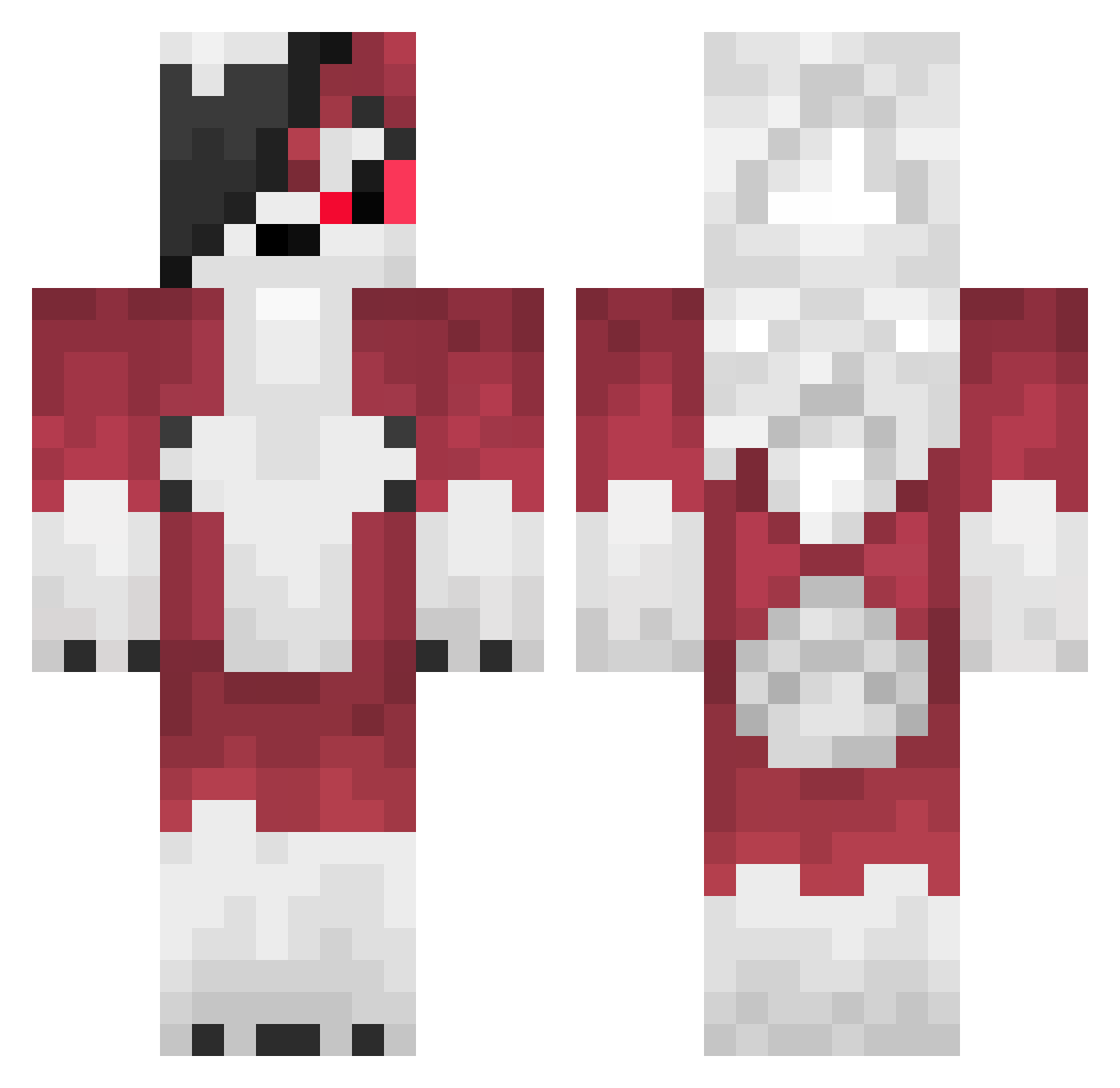 EpicPuppy10 Minecraft skin, front and back view