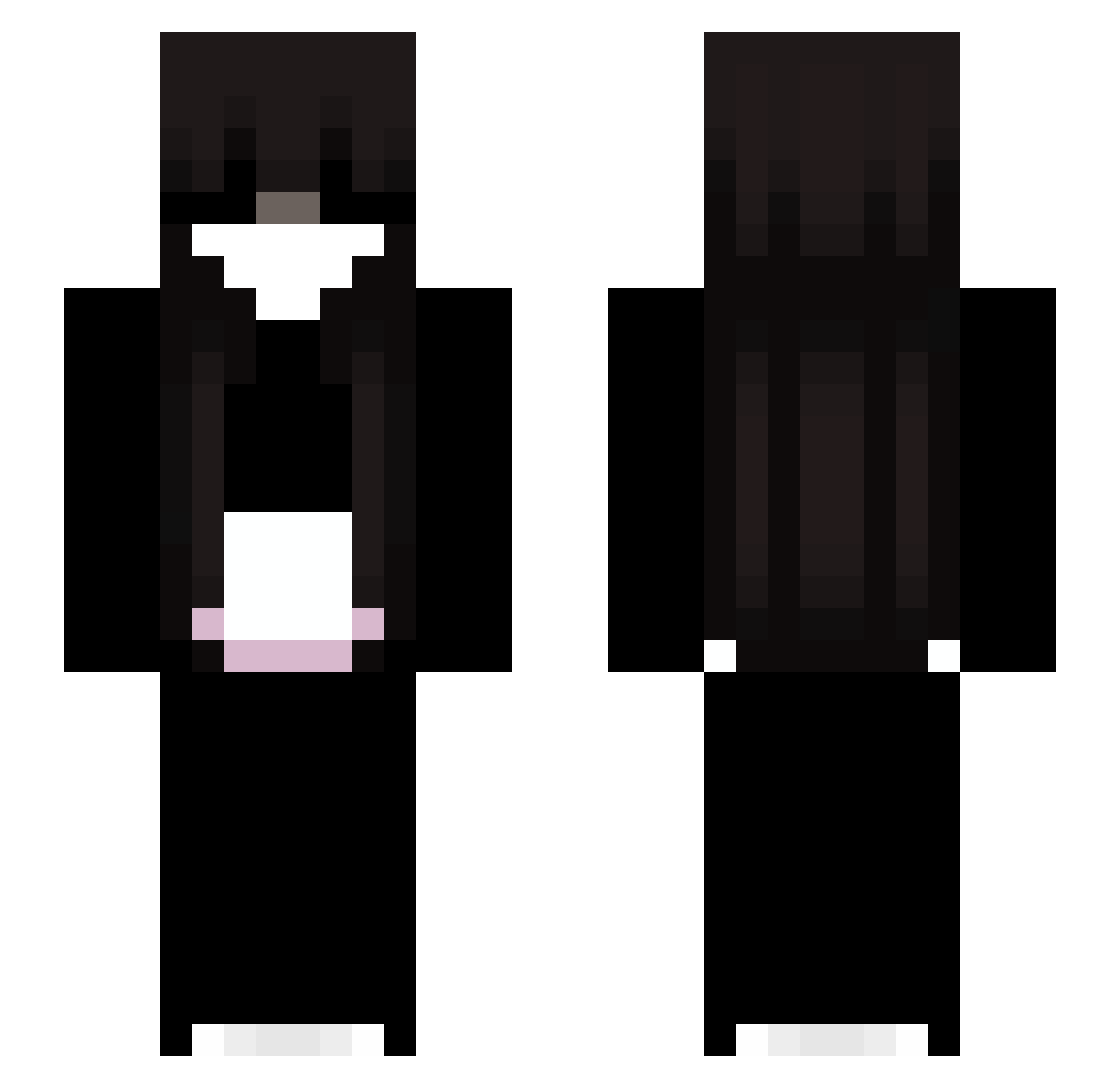 sanbeta_ Minecraft skin, front and back view