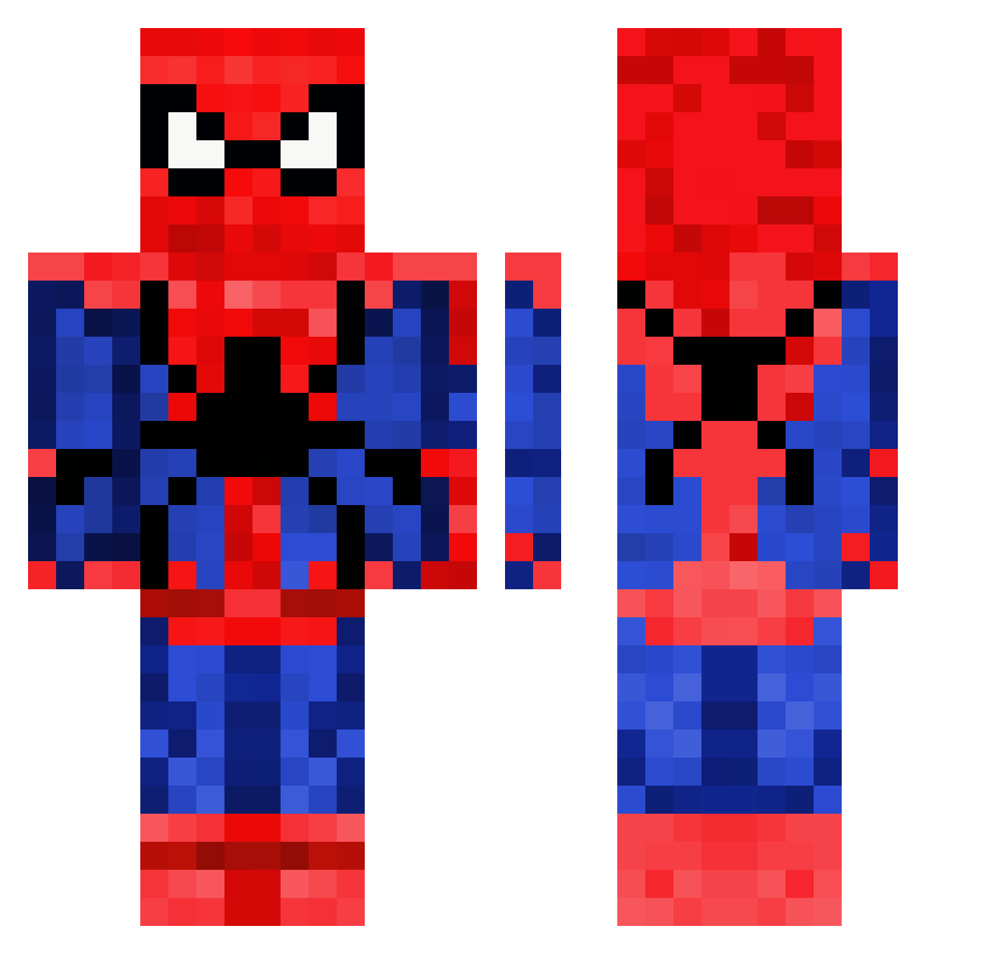 sotdjin Minecraft skin, front and back view