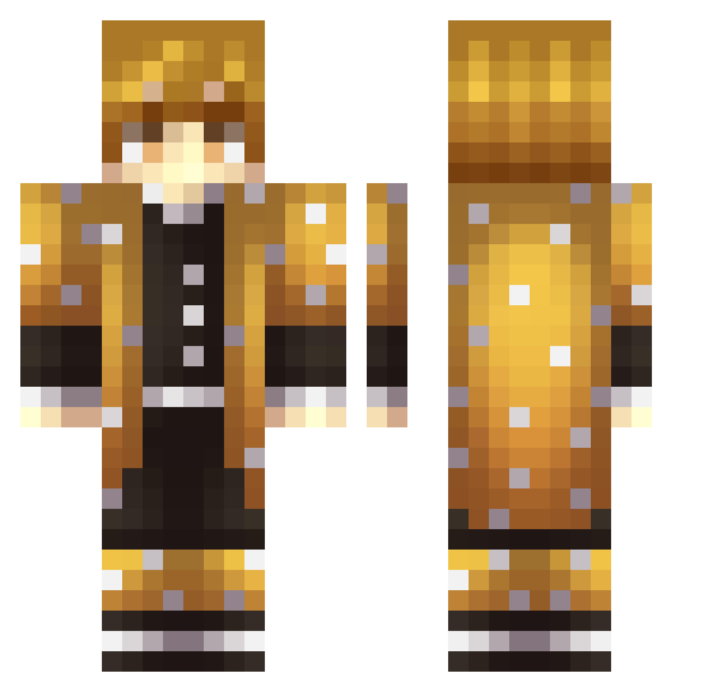 Koweii_ Minecraft skin, front and back view