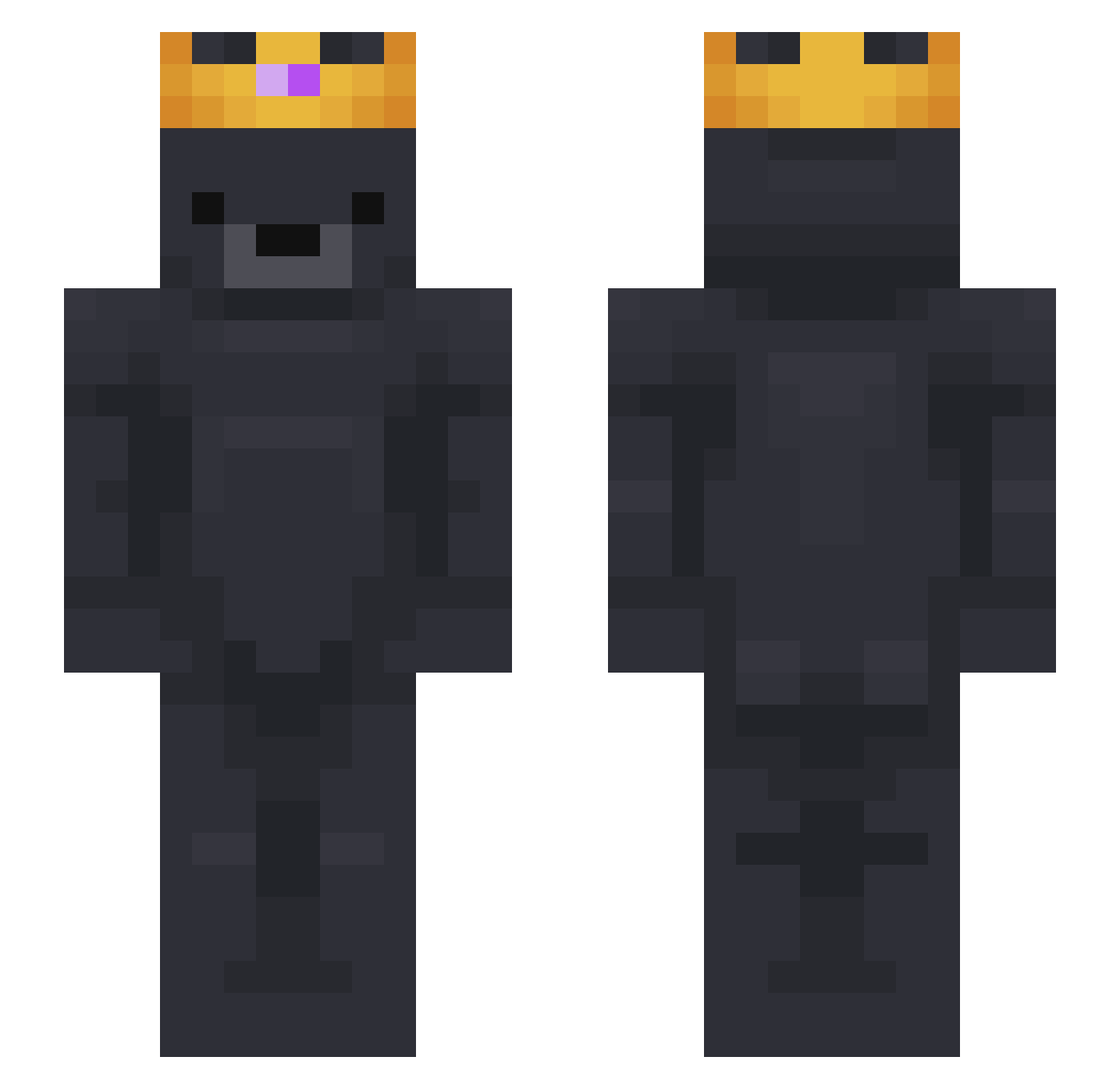 ssgsunny Minecraft skin, front and back view