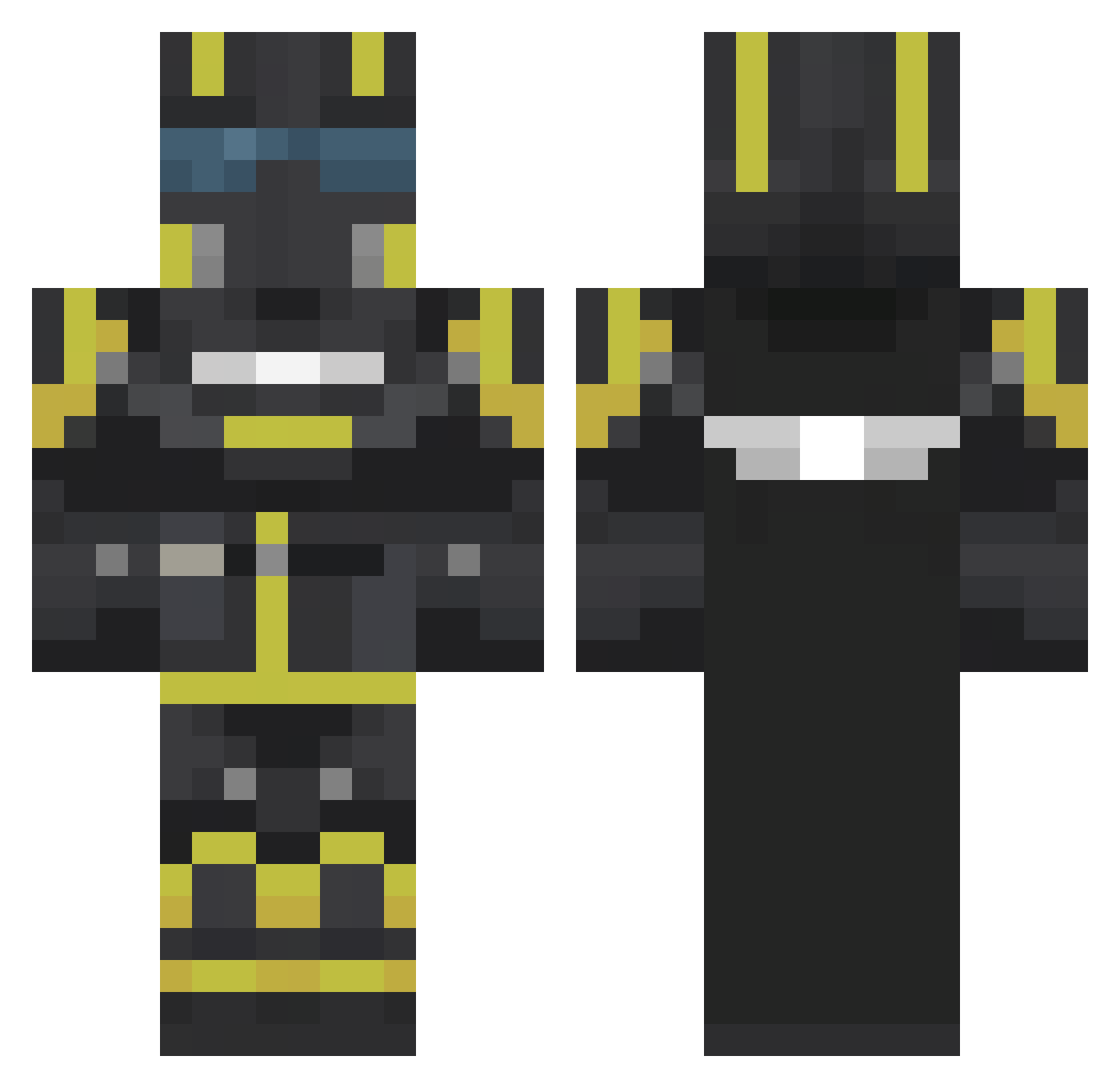 Jordan98_007 Minecraft skin, front and back view