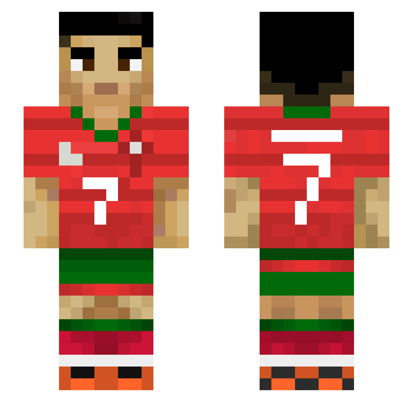 Xeriphon_The_Dad Minecraft skin, front and back view