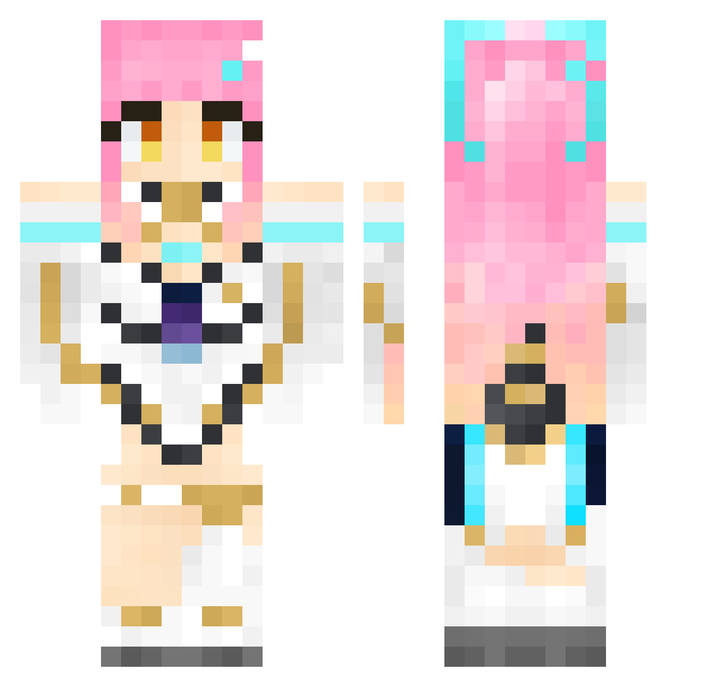seal0327_ Minecraft skin, front and back view