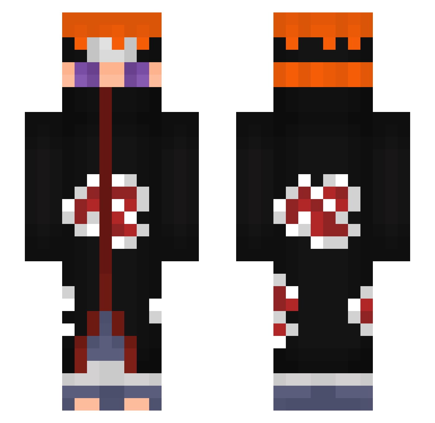 etesechh66 Minecraft skin, front and back view