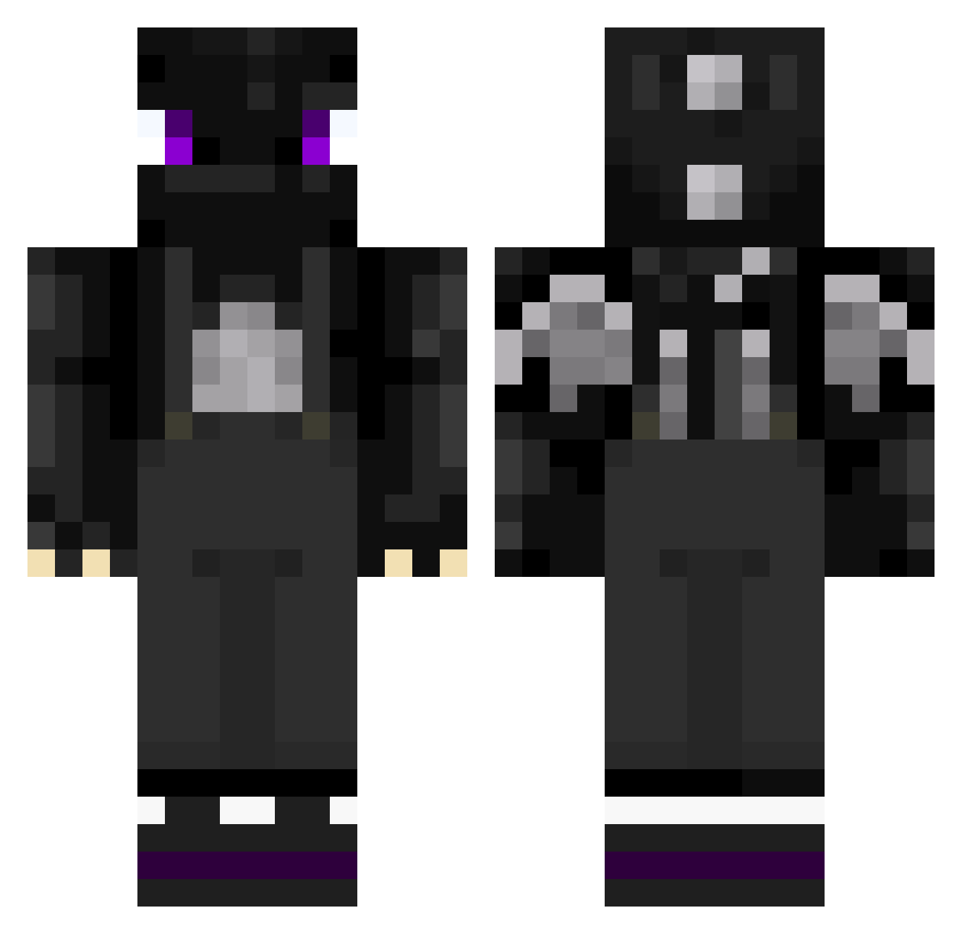 Minecraft_Kid_05 Minecraft skin, front and back view