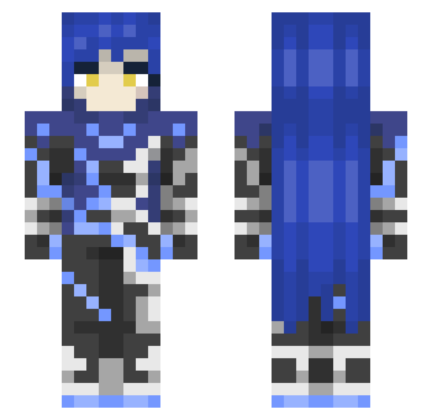 SomeR1ndomGuy Minecraft skin, front and back view