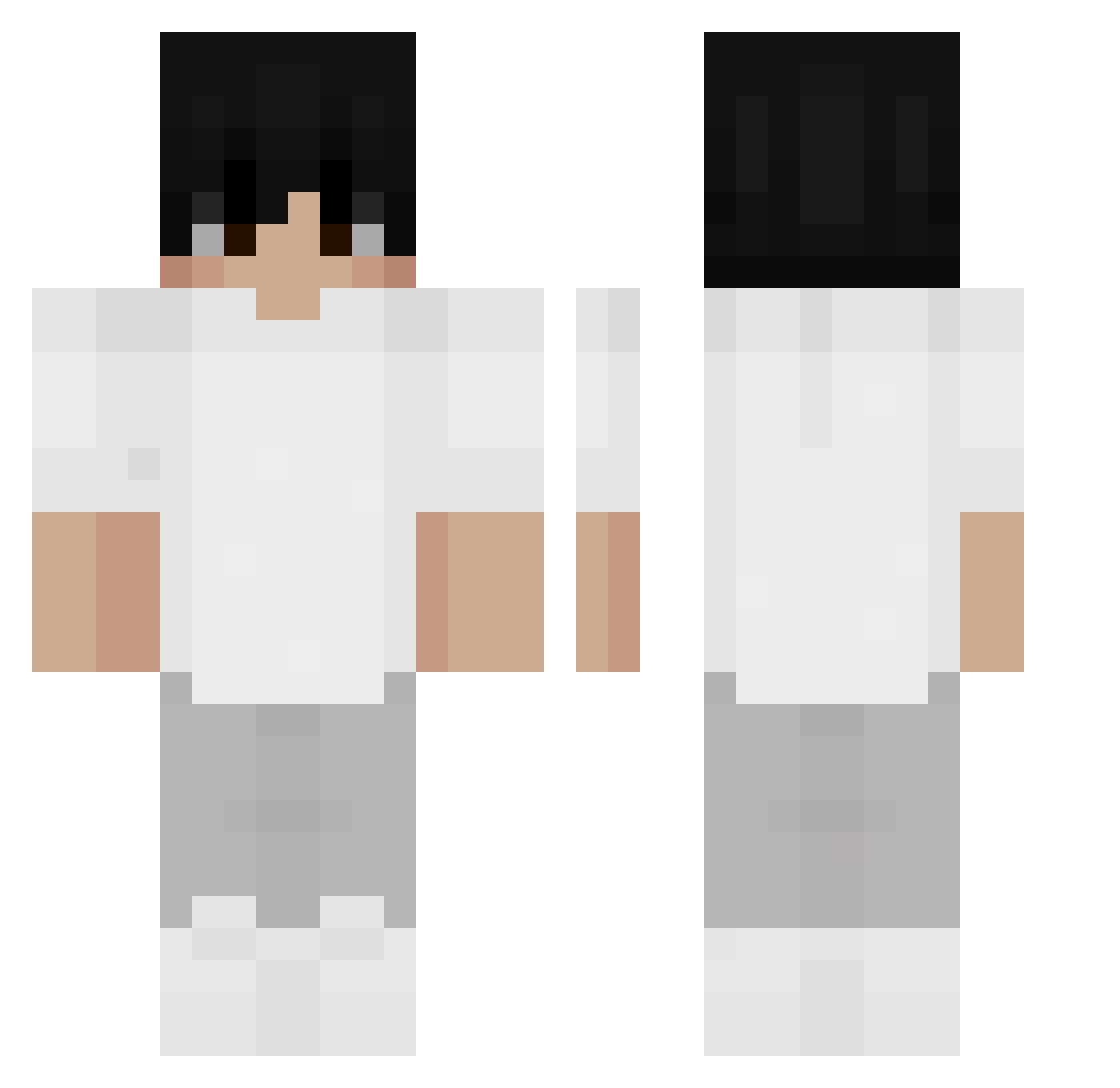vinilach Minecraft skin, front and back view