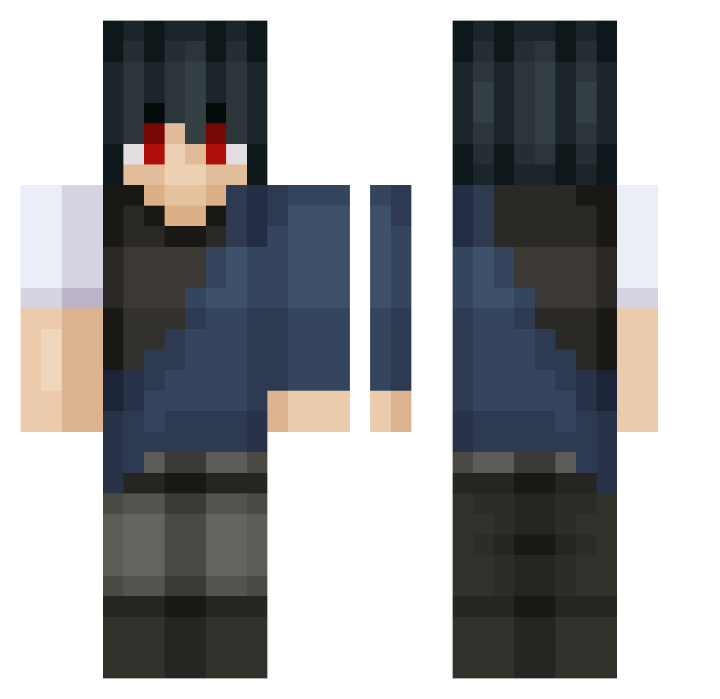 NBCShaun Minecraft skin, front and back view