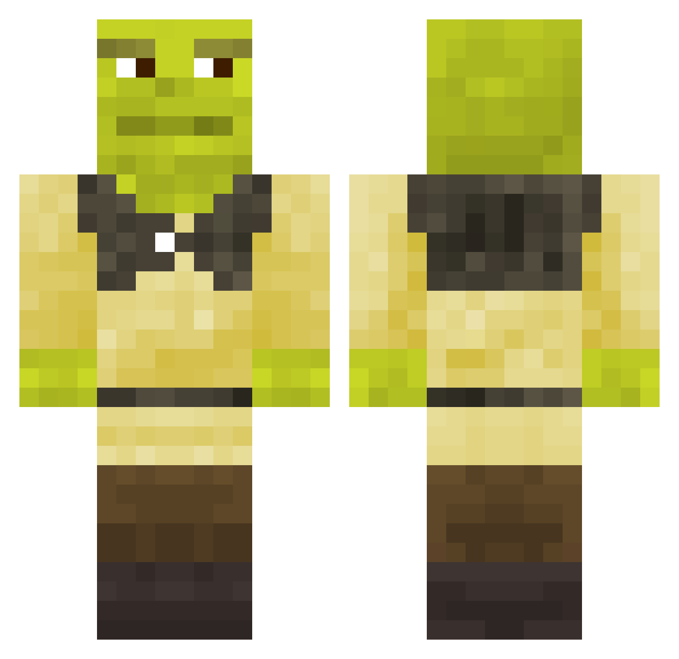 _Ketna Minecraft skin, front and back view