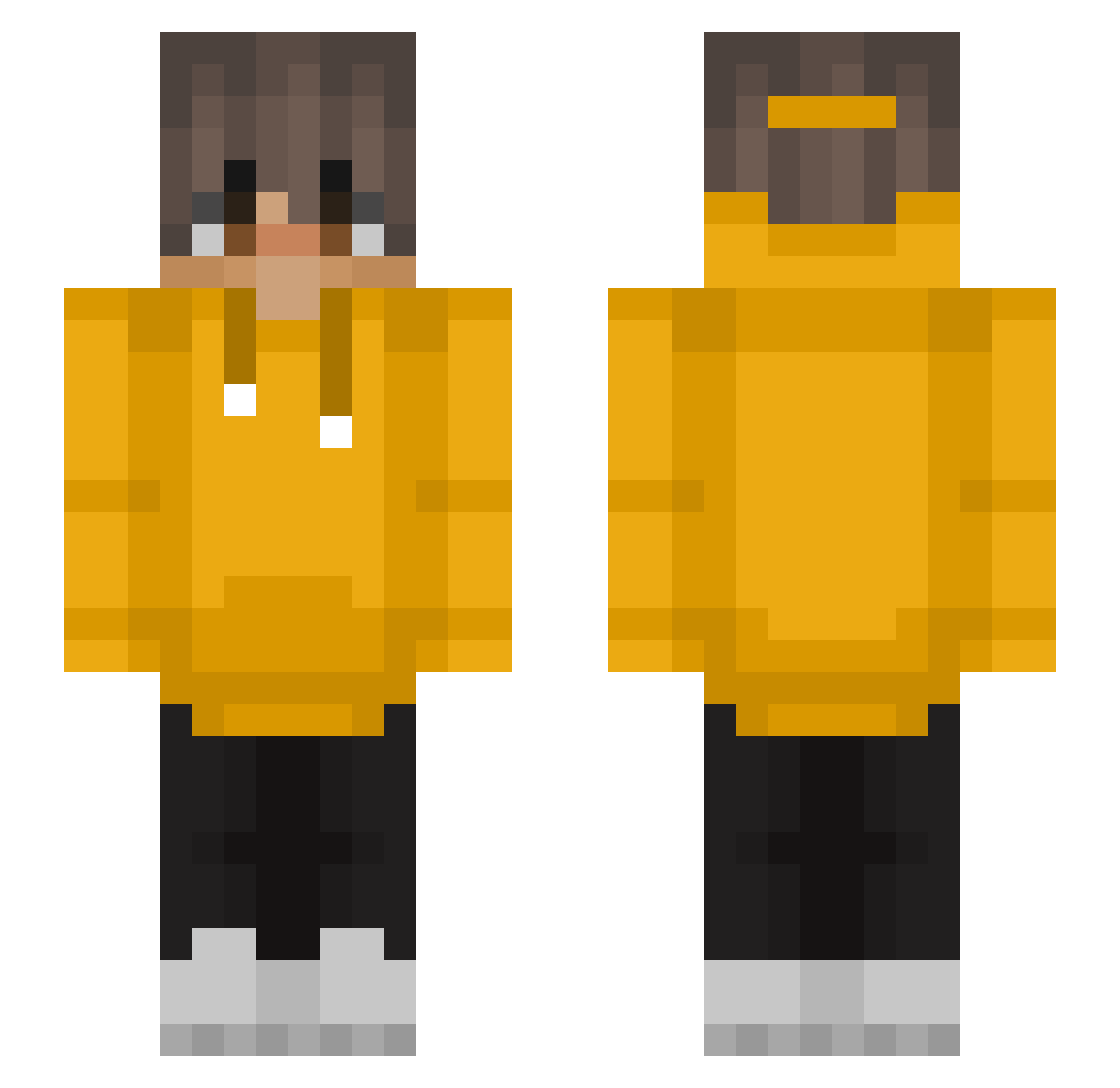 veqx_ Minecraft skin, front and back view