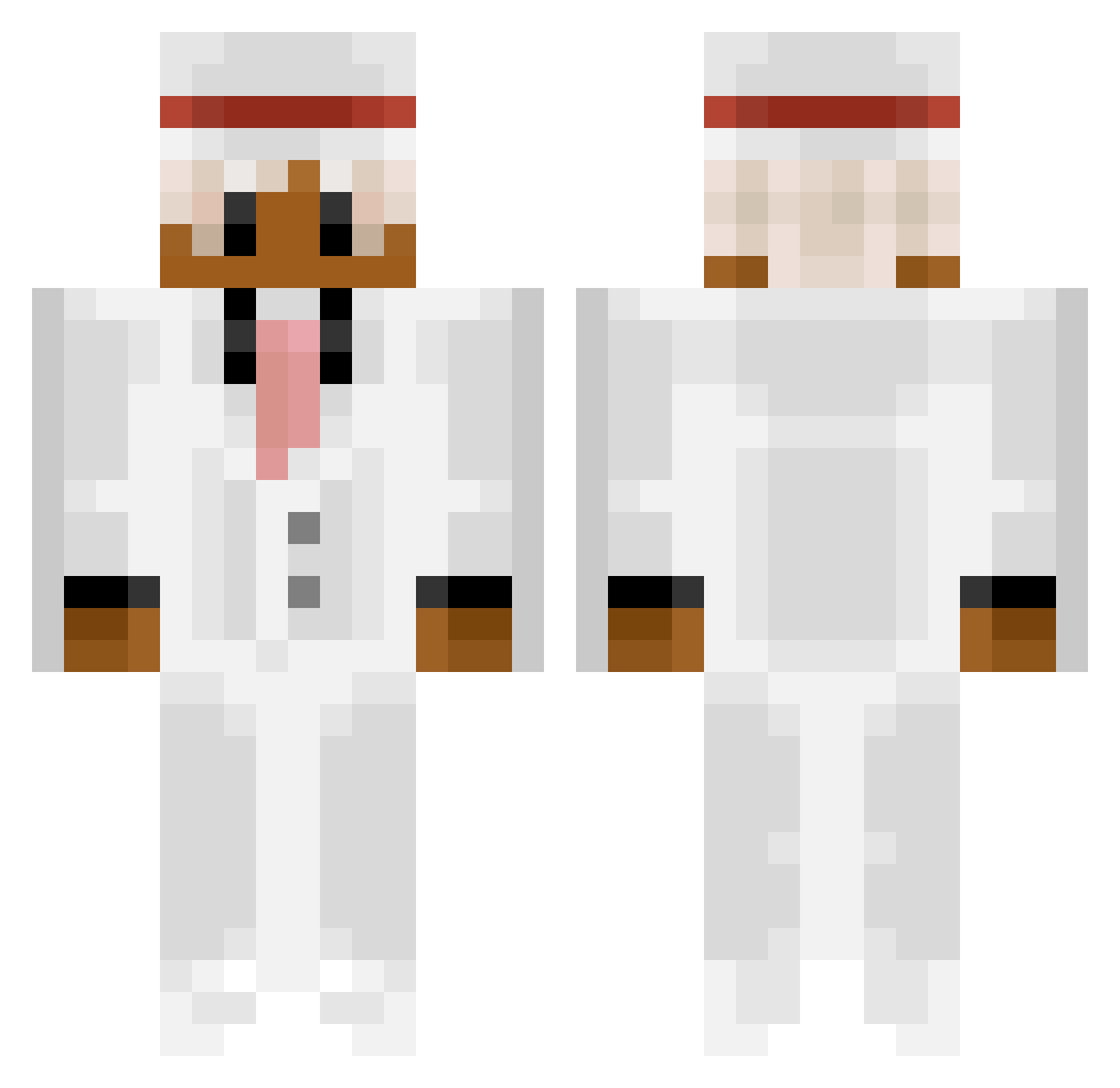 Snorres_caprisun Minecraft skin, front and back view