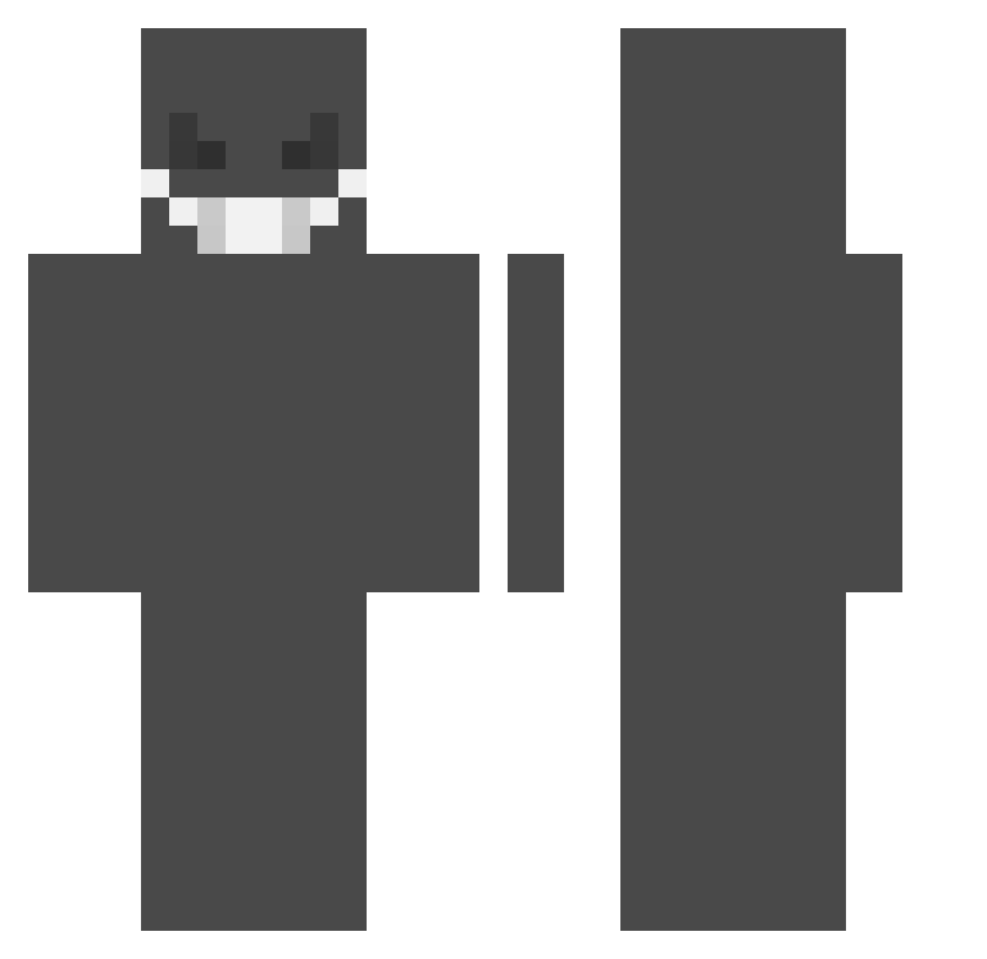 RyZe_3z Minecraft skin, front and back view