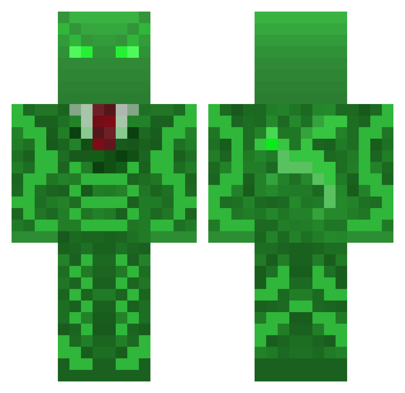 ThatFatDragon Minecraft skin, front and back view