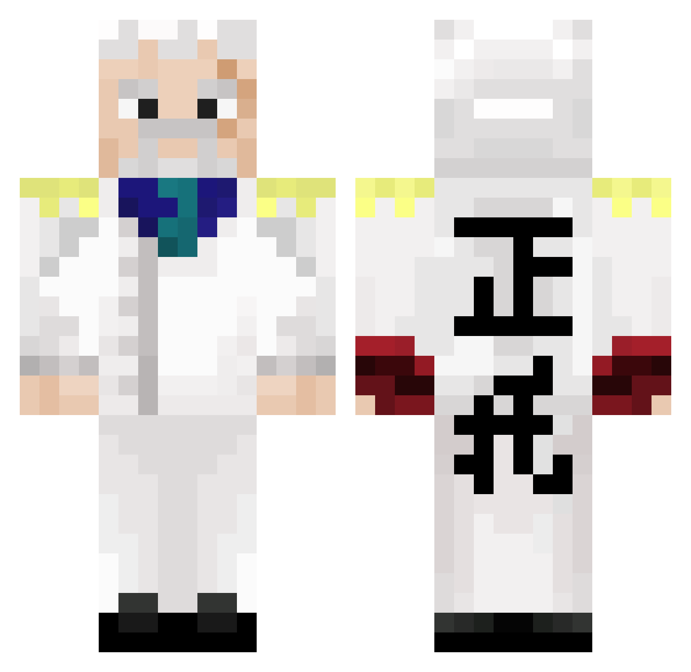 RangerofDanger Minecraft skin, front and back view