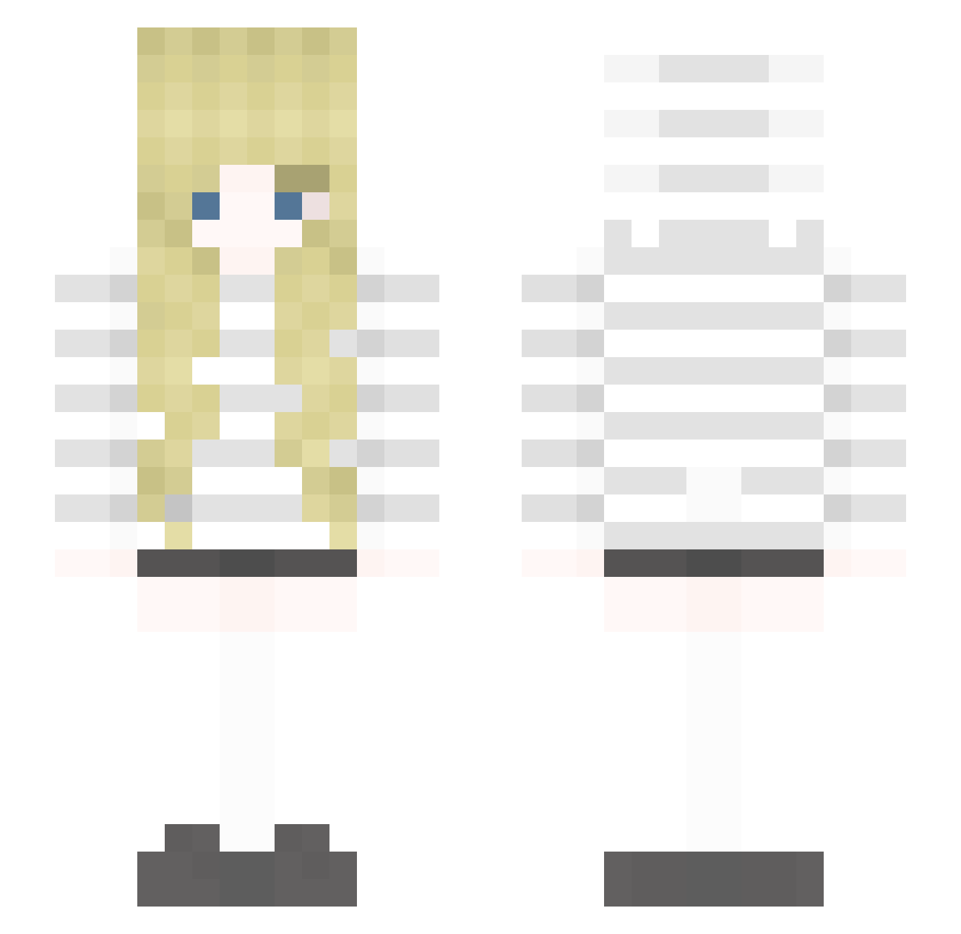 smellyyelliee Minecraft skin, front and back view