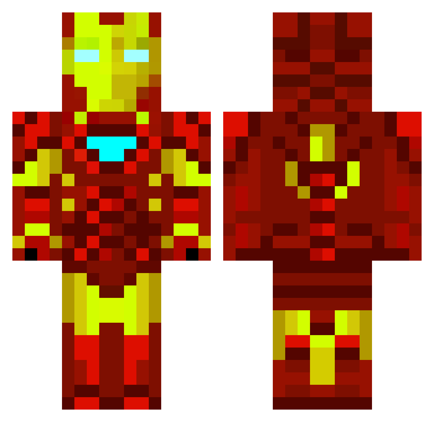 ww2909 Minecraft skin, front and back view