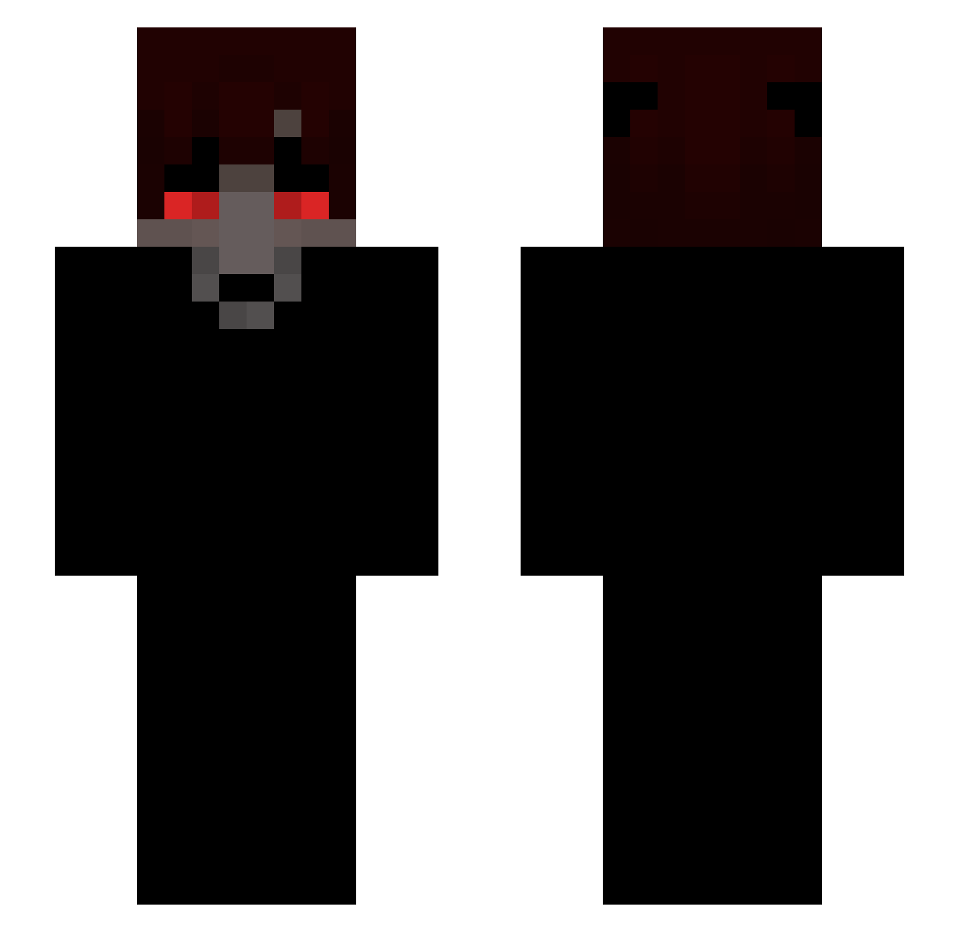 sendoffs Minecraft skin, front and back view