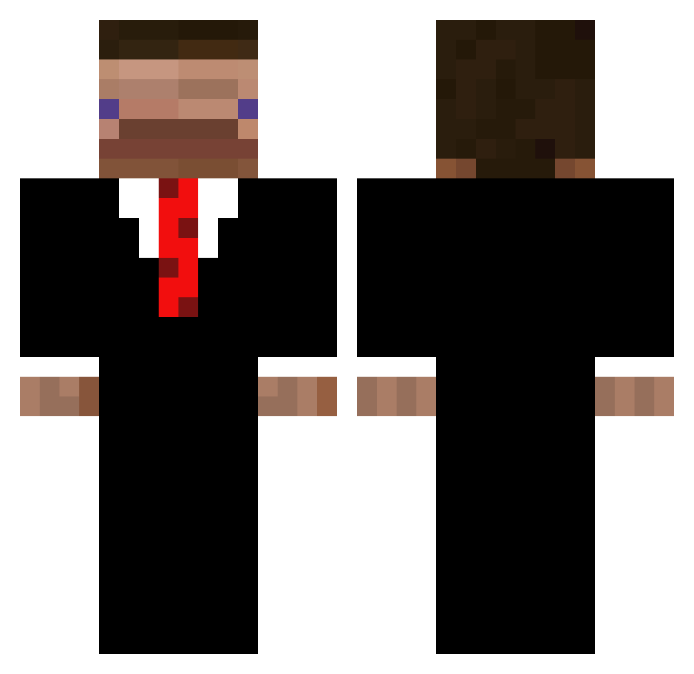 Valennn_ Minecraft skin, front and back view