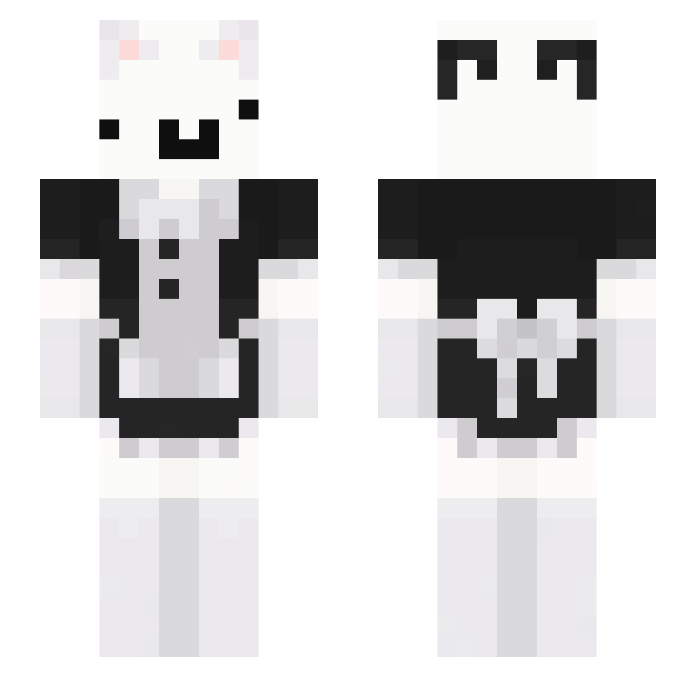 moonsilver_ Minecraft skin, front and back view