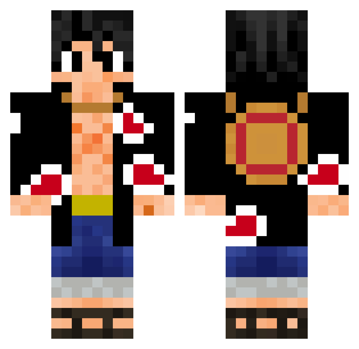 Spooks_23 Minecraft skin, front and back view