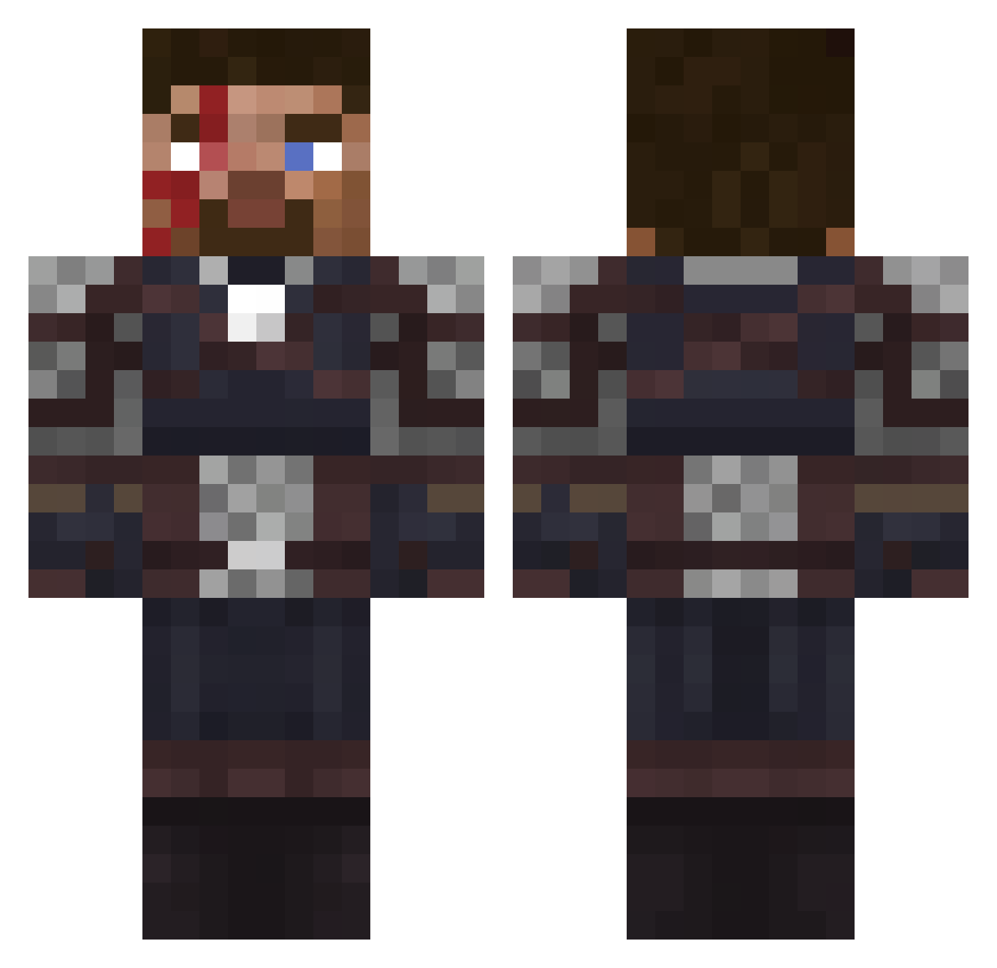 hello1708 Minecraft skin, front and back view