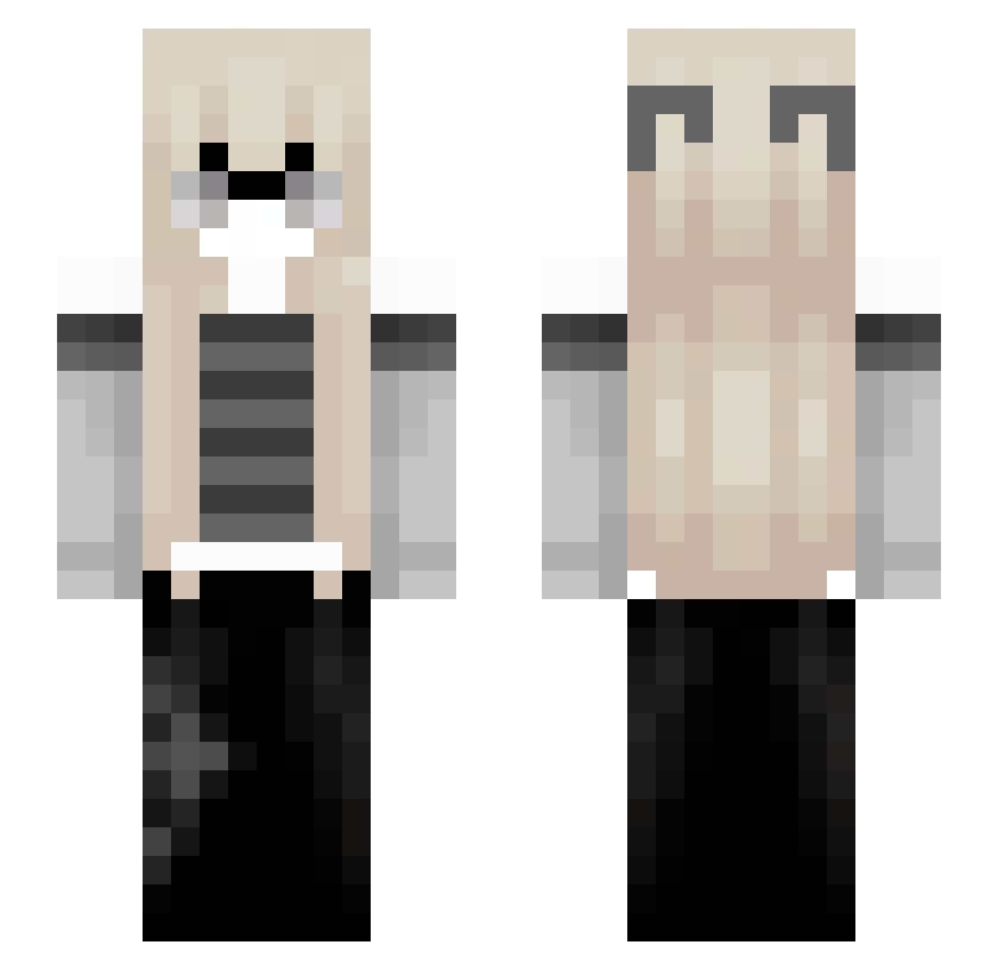 wissyyy Minecraft skin, front and back view