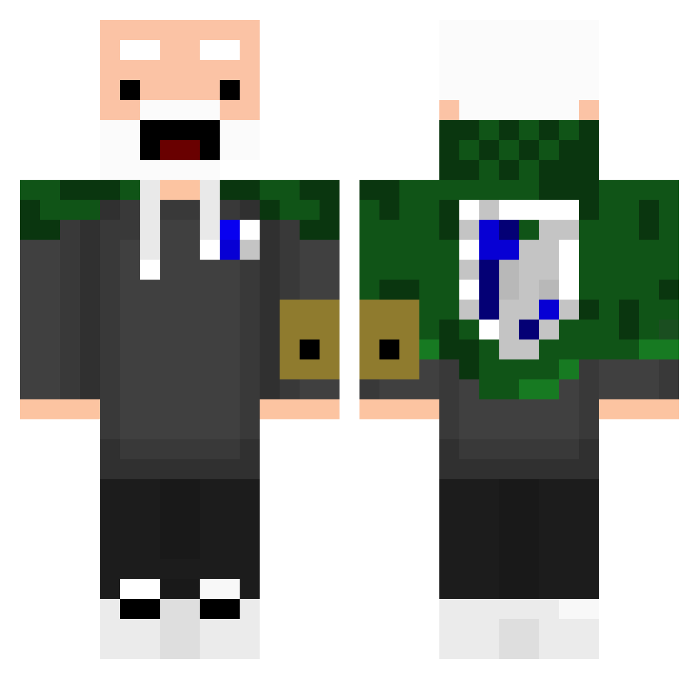 xXMarce30_09Xx Minecraft skin, front and back view