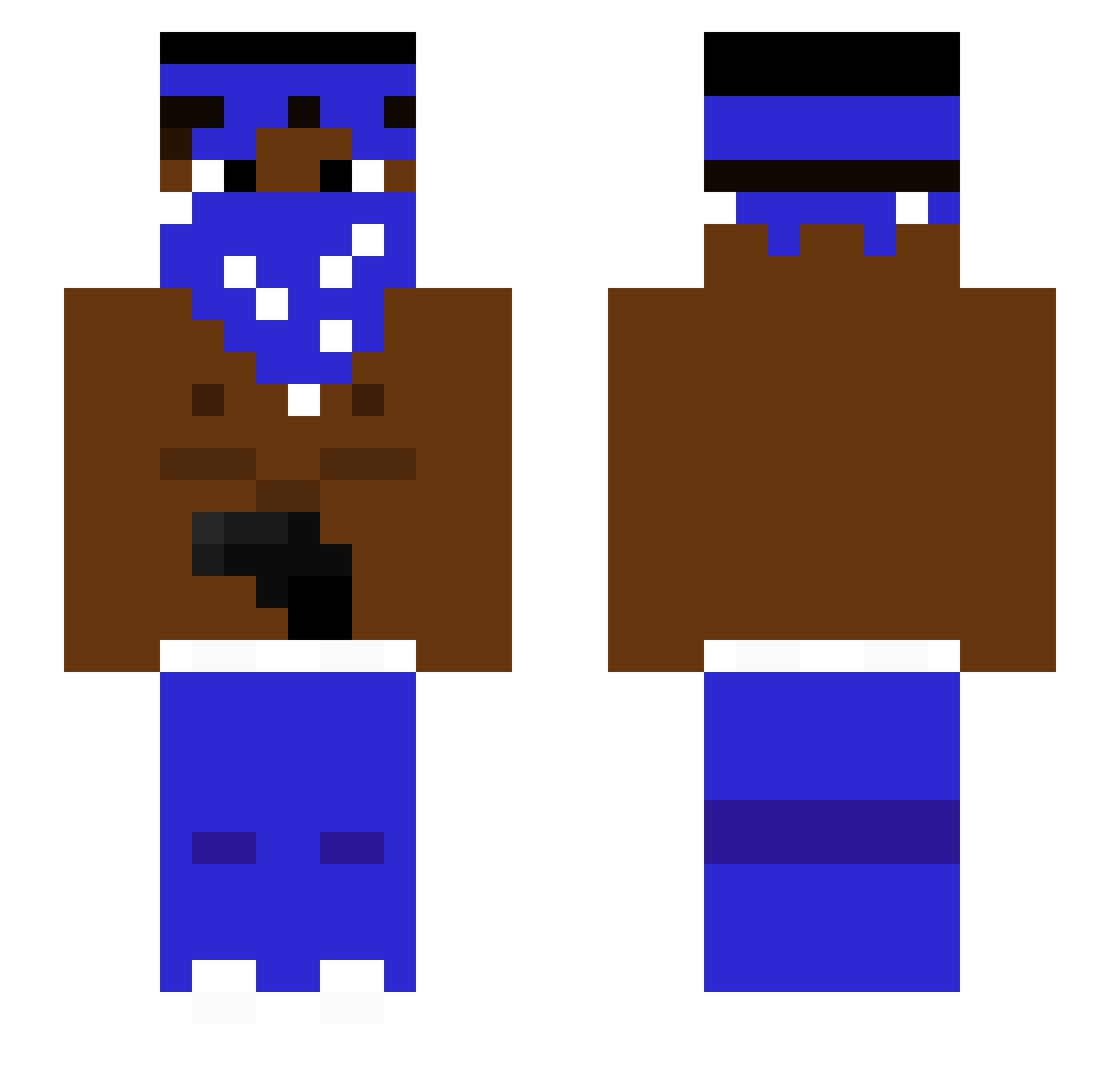 simeekoo Minecraft skin, front and back view
