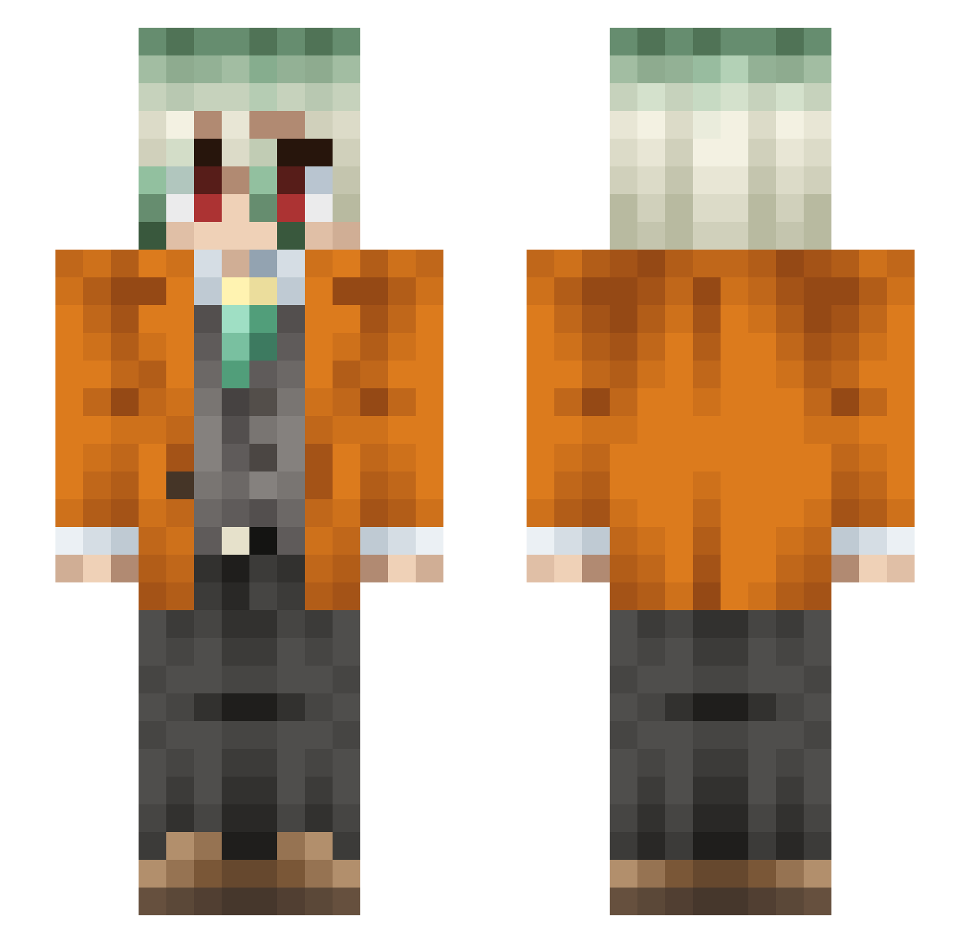ElTonyFalcao Minecraft skin, front and back view