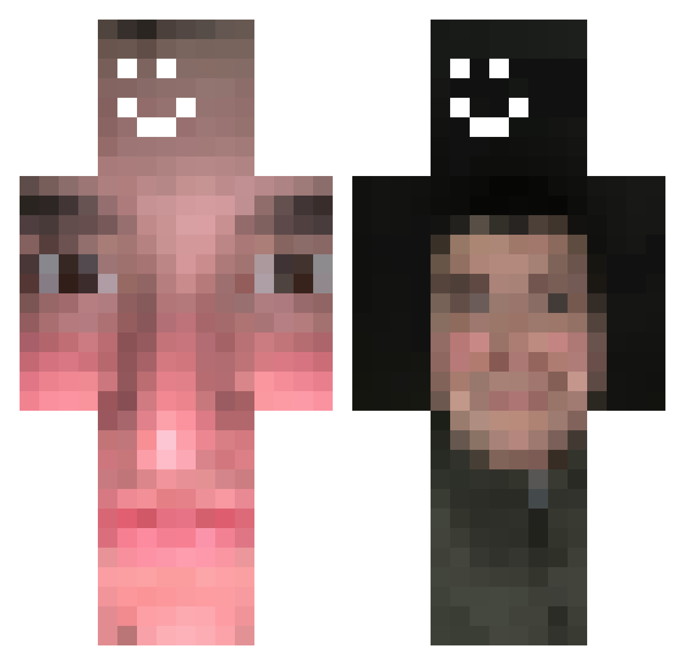 said1234 Minecraft skin, front and back view