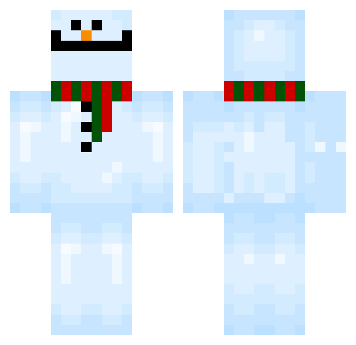 NoObStEr9919 Minecraft skin, front and back view