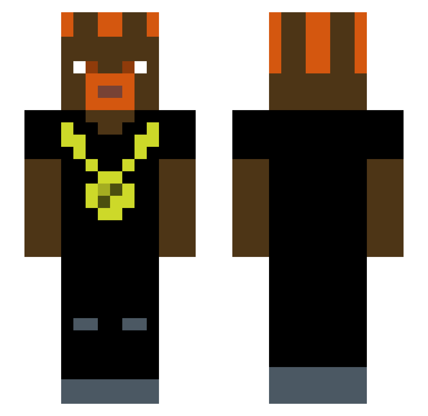 T0talnySzef Minecraft skin, front and back view