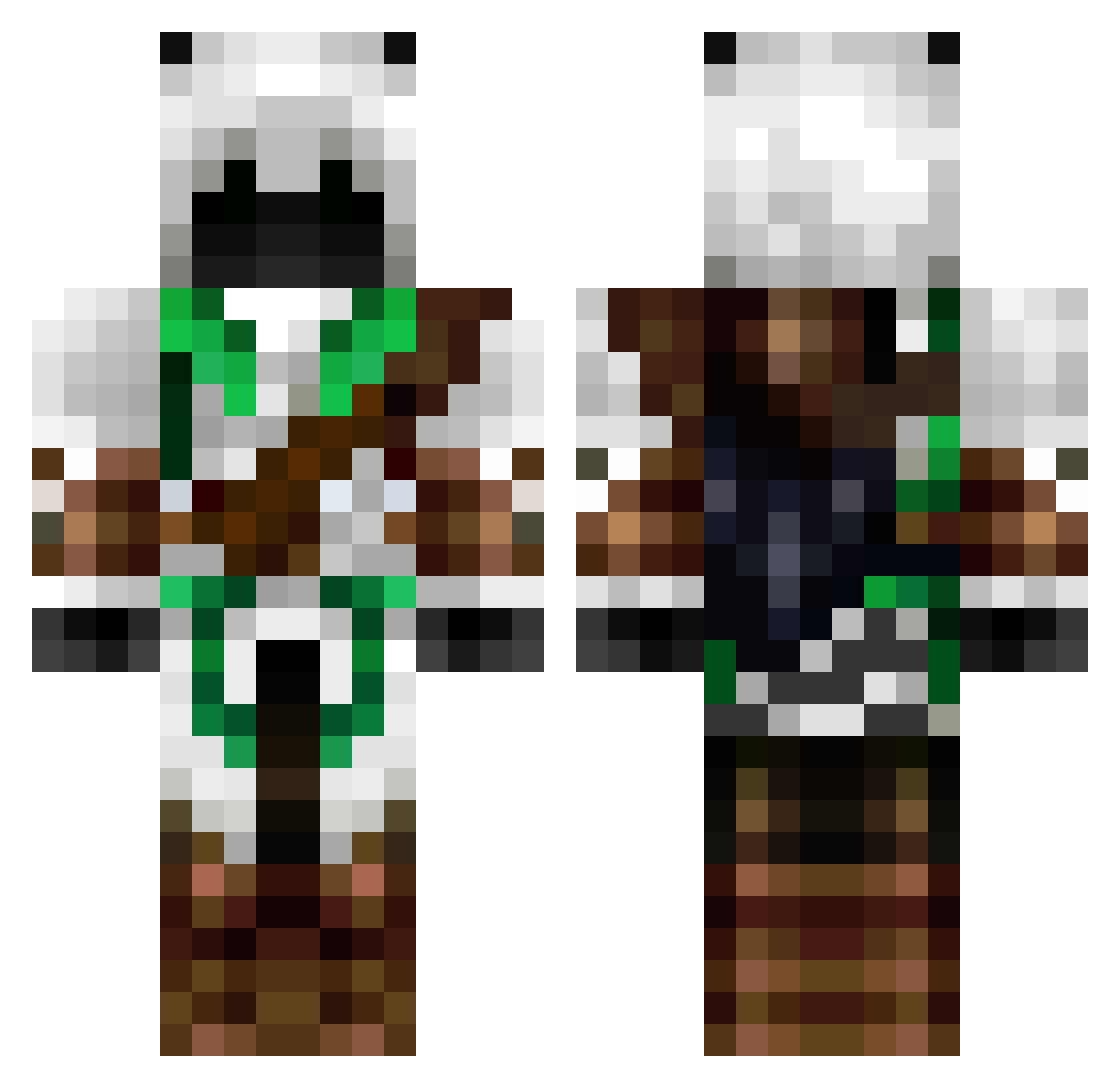 stay4moon Minecraft skin, front and back view