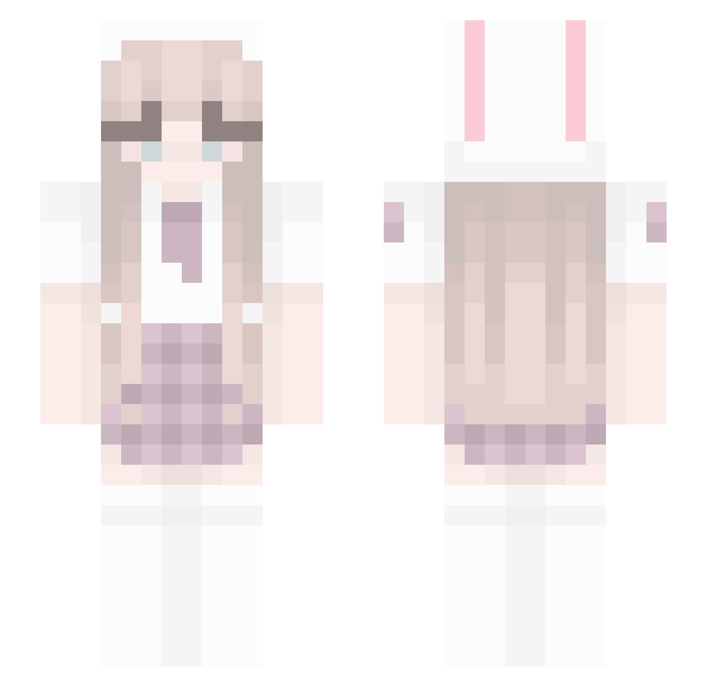 somi_o8 Minecraft skin, front and back view