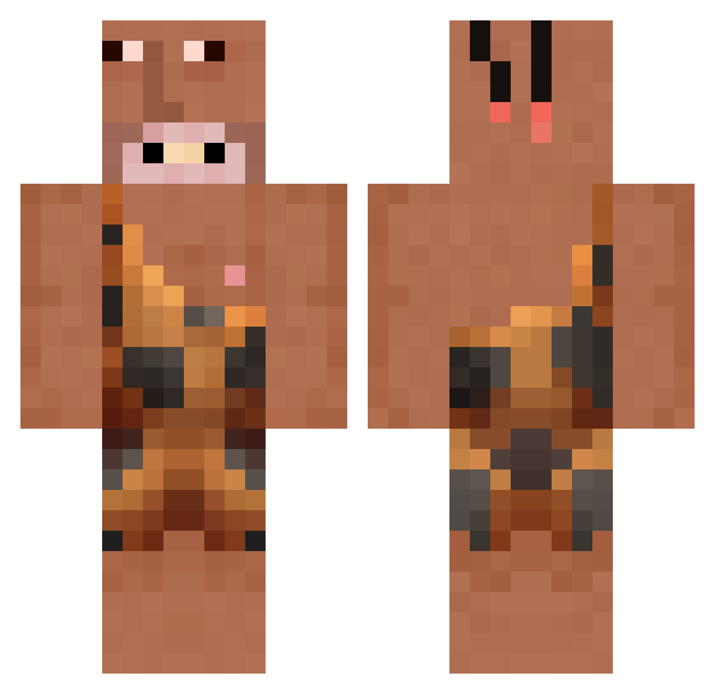ZeroGame2022 Minecraft skin, front and back view