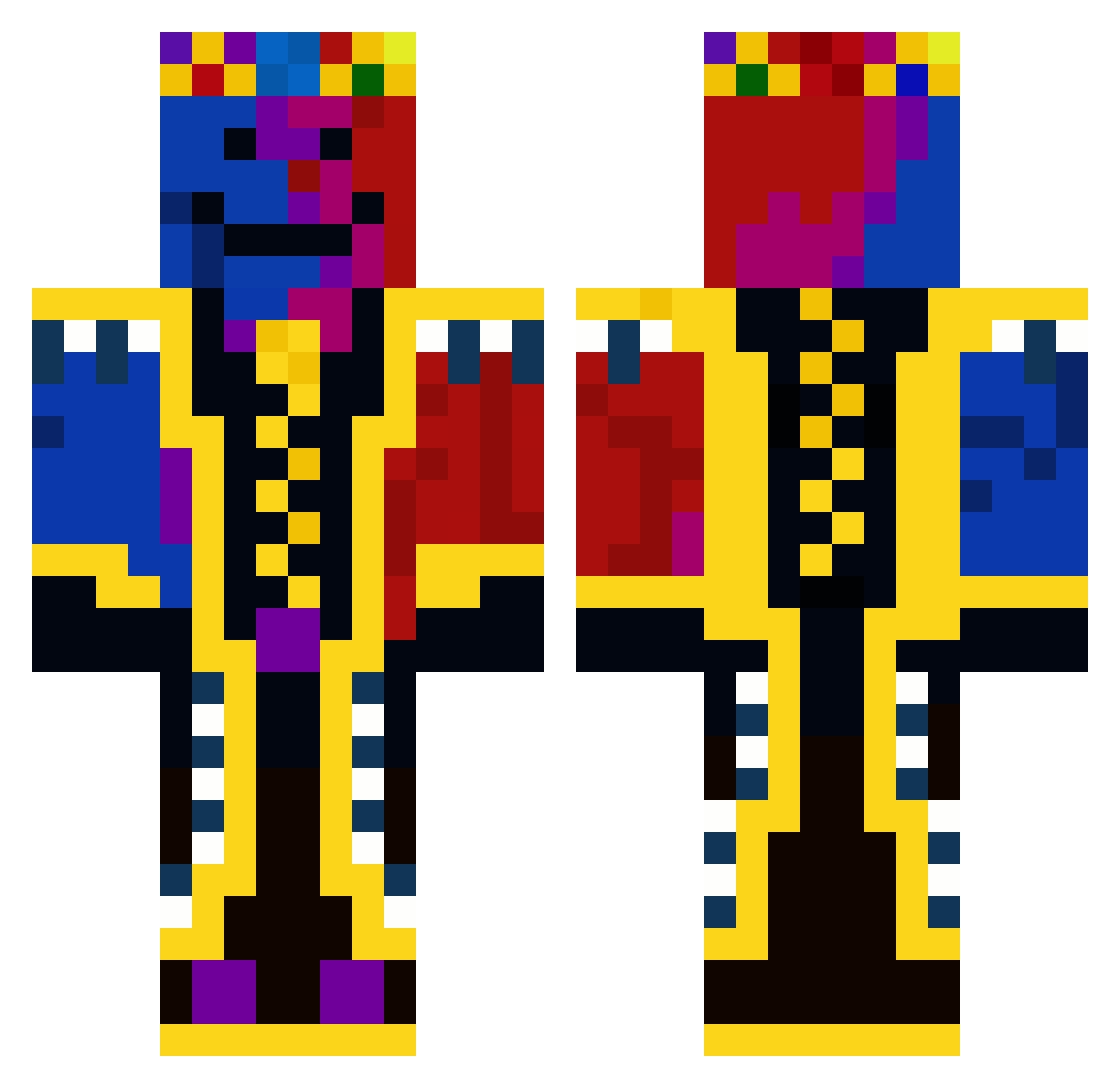 notskeppylol Minecraft skin, front and back view