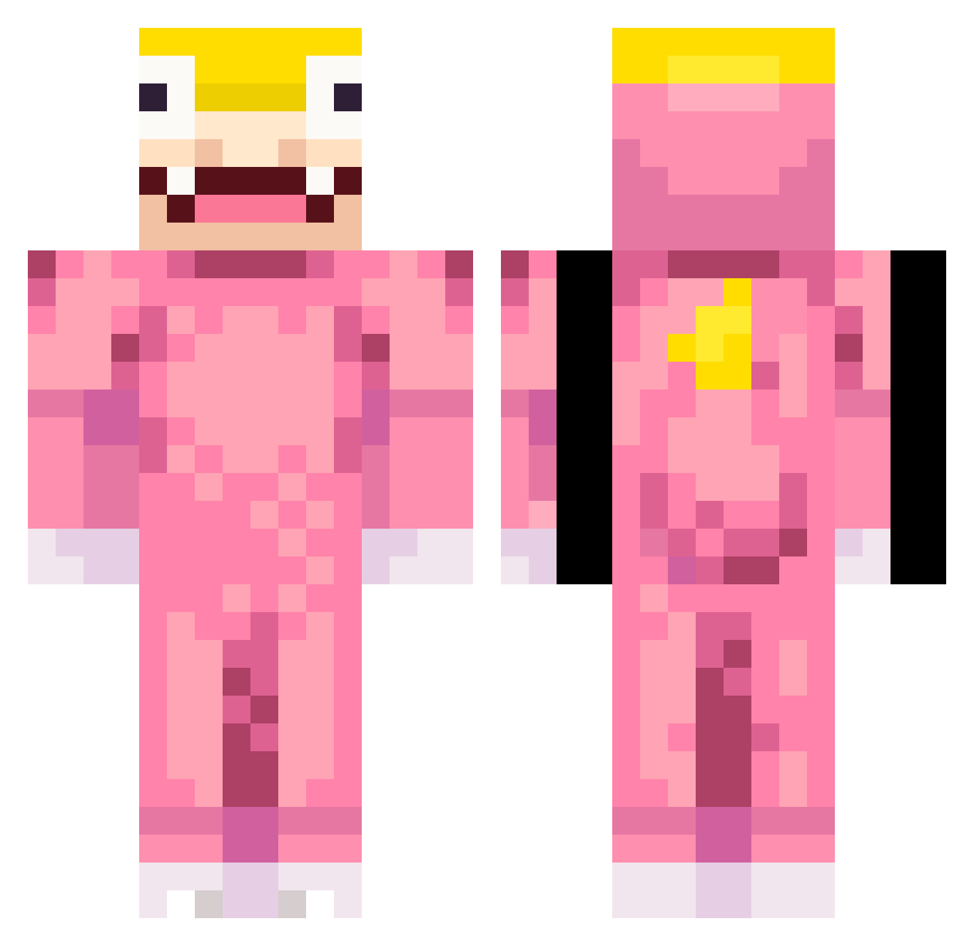 SI0wBro Minecraft skin, front and back view